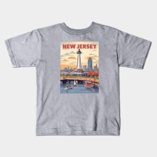 New Jersey Vintage Design Kids T-Shirt